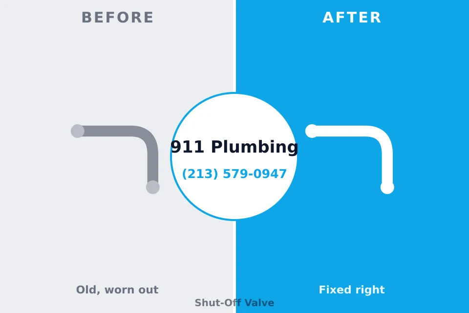 Before and after: plumbing company Fredericksburg, VA